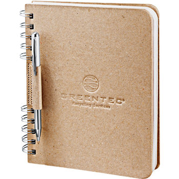 6" x 7.5" Spiral Journal Made from 100% Recycled Cardboard - 1% of Sales Donated to Eco Nonprofits