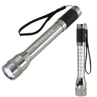 Full-Size Flashlight - 7 LED front, 18 LED side, 6 Flashing Red LED - Multi-Function - With Magnetic End