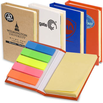 Mini Sticky Flag Book with Sticky Note Pad and Page Markers 