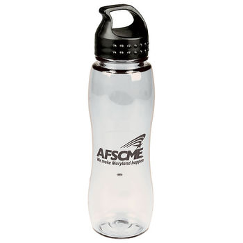 25 oz. Transparent Dishwasher-Safe Slim Grip Bottle (BPA-Free) 