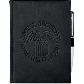 5" x 7" Bound Journal with Italian Faux Leather Hard Cover (125 Sheets)