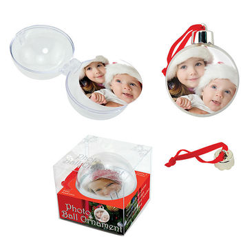 Photo Frame Ornament with Full-Color Insert