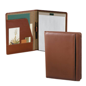Letter-Size Cutter & Buck&reg Leather Writing Pad