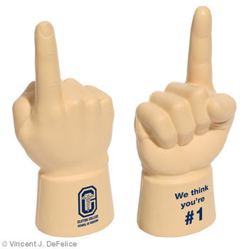 Small Stress Ball Foam Finger (Fits over YOUR finger!)