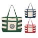 14" x 23" 18 Oz Cotton Canvas Nautical Tote with 27" Handles