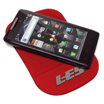 Jelly Sticky Pad&reg Keeps your Cell Phone on your Dashboard Without Slipping