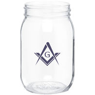 16 oz GLASS Mason Jar with Optional Tin Lid