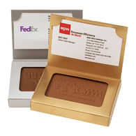 Chocolate-Covered Butter Cookie in a Business Card Box - Just Insert Your own Business Card 