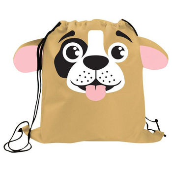 13.5" x 15" Animal Theme Drawstring Cinch Backpack