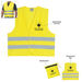 Economy Reflective Vest With Zippered Pouch