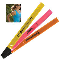 Neon Reflective Safety ARM BANDS Snap on for Greater Visibility in the Dark