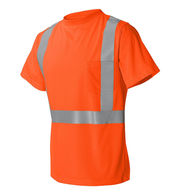 High Performance Microfiber T-Shirt with Reflective Safety Stripes
