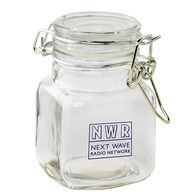 3 oz Glass Hinge Top Jar - Empty