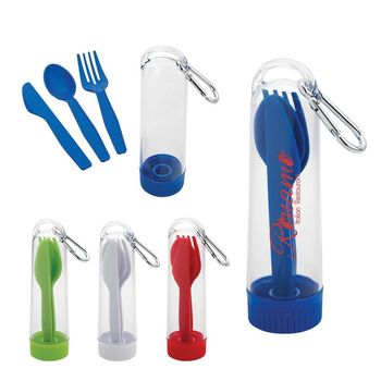 3 Piece Utensil Kit with Carabiner - Perfect For Your Outdoor Event