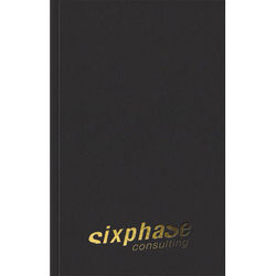 5.5" x 8.5" Perfect Bound Notebook with Textured Paper Cover and 25 Sheets of Lined Recycled Paper