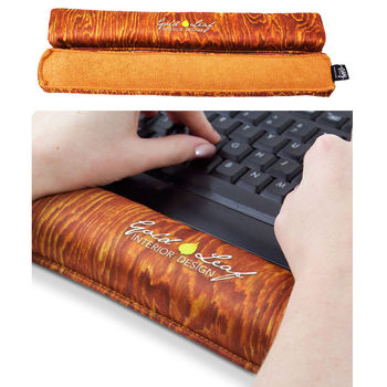 Keyboard Wrist Rest - Deluxe Microfiber with Full Color Printing - Cleans Glasses, Screens and Gadgets