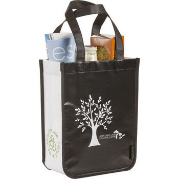 9" x 12" Laminated Non-Woven Small Shopper Tote