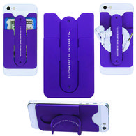 3-In-1 Silicone Phone Wallet and Phone Stand Attaches to Your Smart Phone or Case 