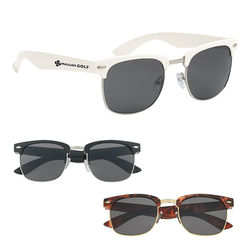 Plastic Panama Style Sunglasses with UV400 Lenses