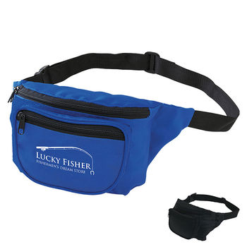 12" x 6" Deluxe Nylon Fanny Pack - GOOD