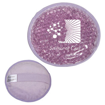 Round Plush Hot-Cold Pack with Gel Beads