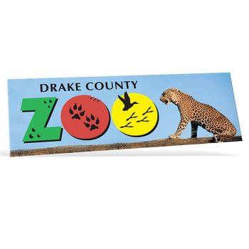 Bumper Sticker (Ultra Removable) with Full-Color Digital Printing - 3.75" x 11.5" 