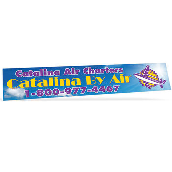 Bumper Sticker (Ultra Removable) with Full-Color Digital Printing - 2.75" x 15" 