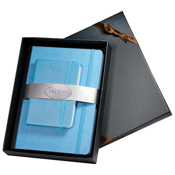 Faux Leather Journal and Jotter Gift Set