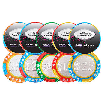 Chocolate Poker Chips with Stock Graphics