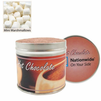Large Gourmet Hot Chocolate Tins with Mini Marshmallows
