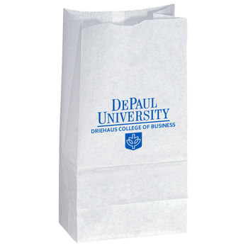 4 1/8" x 7 7/8" Popcorn Bag - White