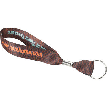 3/4" Heavyweight Satin Wrist Strap Keychain with Full-Color Printing