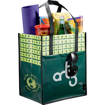 13" x 15" Laminated Non-Woven Big Grocery Tote