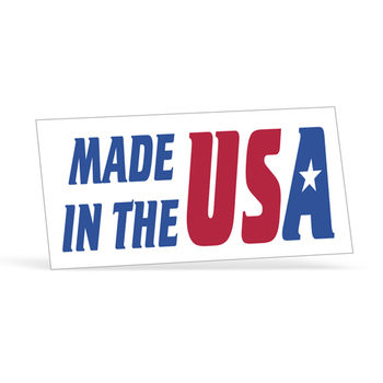 White Vinyl Sticker (Ultra Removable) - 4" x 8"