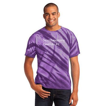 Adult 5.4 oz Tie-Dyed Tiger Stripe T-Shirt 