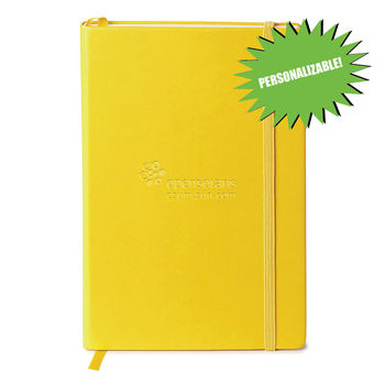 5.5" x 8.25" Bound Journal with Elastic Closure and Ribbon Bookmark (NFC Capable)