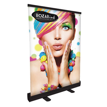 24" Wide TABLETOP Retractable Banner (Single-Sided)