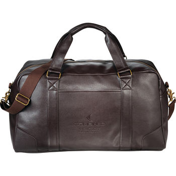 20" Faux Leather Weekender Duffel Bag