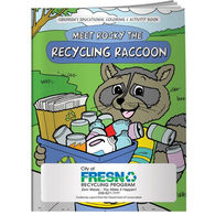 Meet Rocky the Recycling Raccoon Coloring & Activity Book