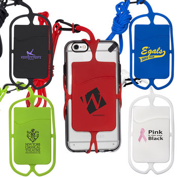 Strappy Phone Wallet with Detachable Lanyard