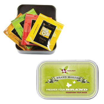 Small Gift Tin with Four Tea Bags