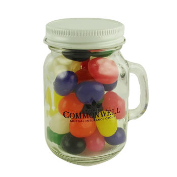 4.5 oz. Glass Mini Mason Jars with Jelly Beans