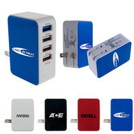 UL Listed Folding Wall Charger - 4 USB Ports