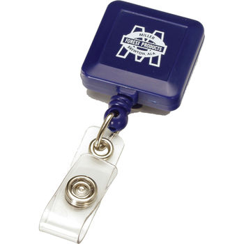 Retractable Badge Reel - METAL, Square - BETTER