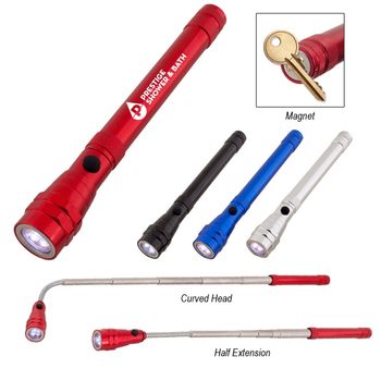 Full-Size Flashlight - 3 LED - Extendable and Bendable with Magnet