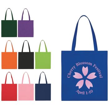 13.5" x 14" Non-Woven Economy Tote Bag, 22" Handles