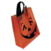 Orange Plastic Pumpkin Bag