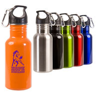 17 oz. Stainless Steel Single Wall Bottle with Carabiner