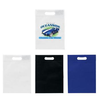 10" x 14" Non-Woven Tote with Die-Cut Handle and Full Color Printing