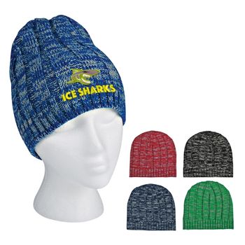 Knit Heathered Beanie Cap - GOOD